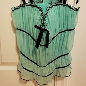 Victoria's Secret sheer bustier and matching panty